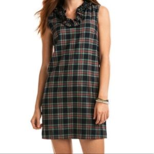 Vineyard Vines Ruffled Tartan Holiday Dress